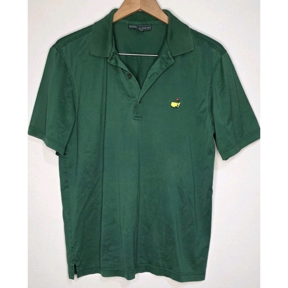 Masters Tech Augusta National Golf Polo Shirt Men M Evergreen Performance Sport